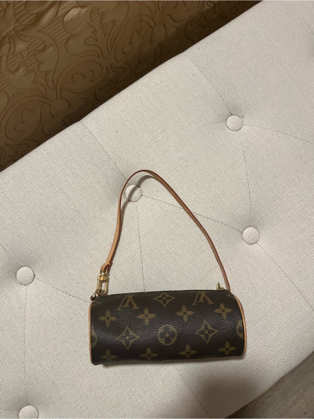 Louis Vuitton Brown Monogram Mini Barrel Wristlet - Picture 2 of 5